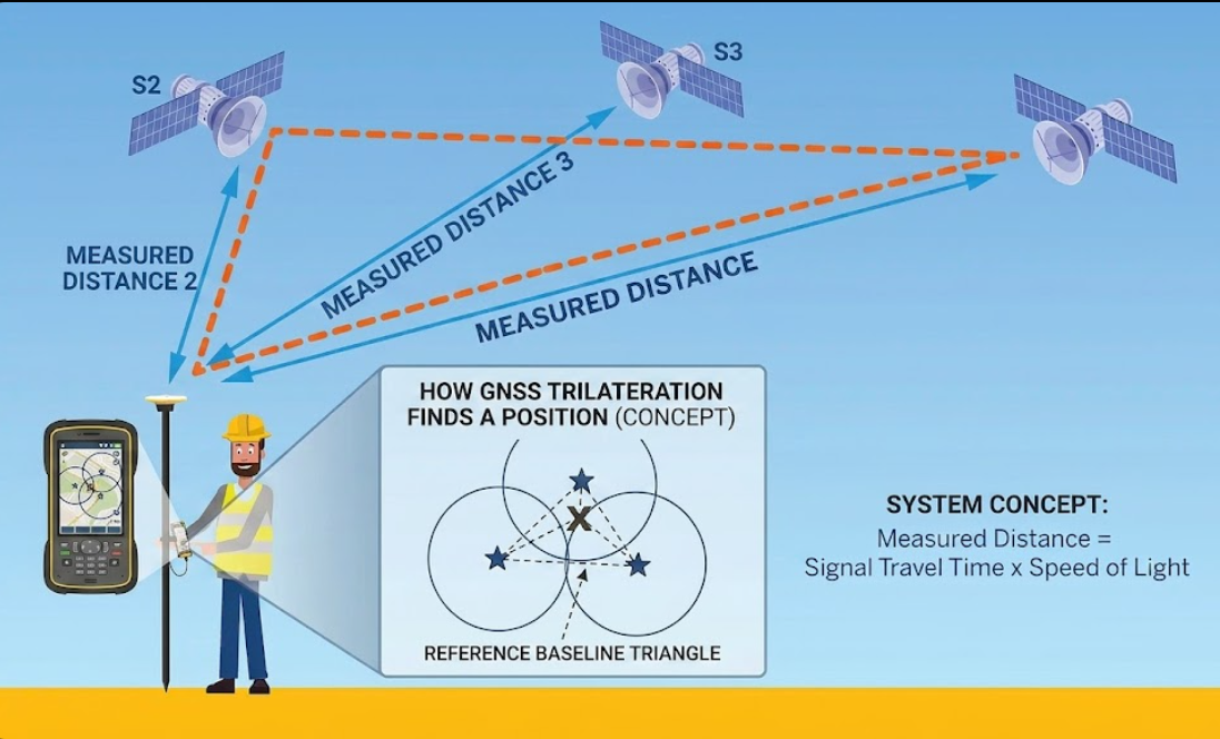 GNSS satellites calculating